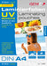Genie Laminating Pouches (DIN A4, with UV Protection, 125 microns, UV-Resistant, Protects Against Radiation), Pack of 25