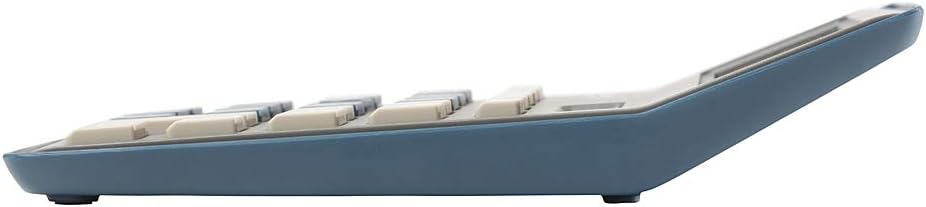 GENIE 840 DB Calculator, 10 Digit, Large Angled Display, Battery & Solar Powered, Dark Blue, 12642 darkblue