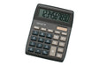 GENIE 840 DB Calculator, 10 Digit, Large Angled Display, Battery & Solar Powered, Dark Blue, 12642 darkblue