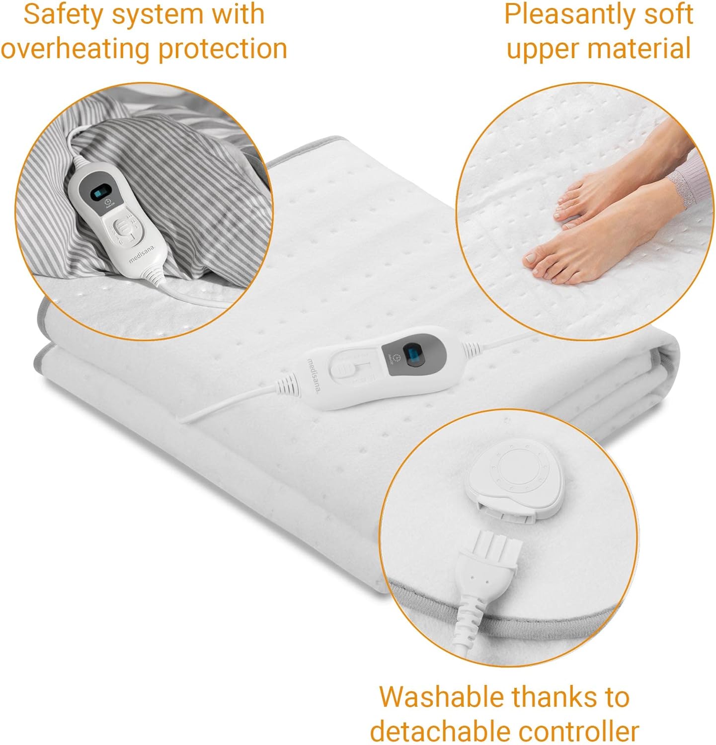 medisana HU666 Warmeunterbett weiB 60 W