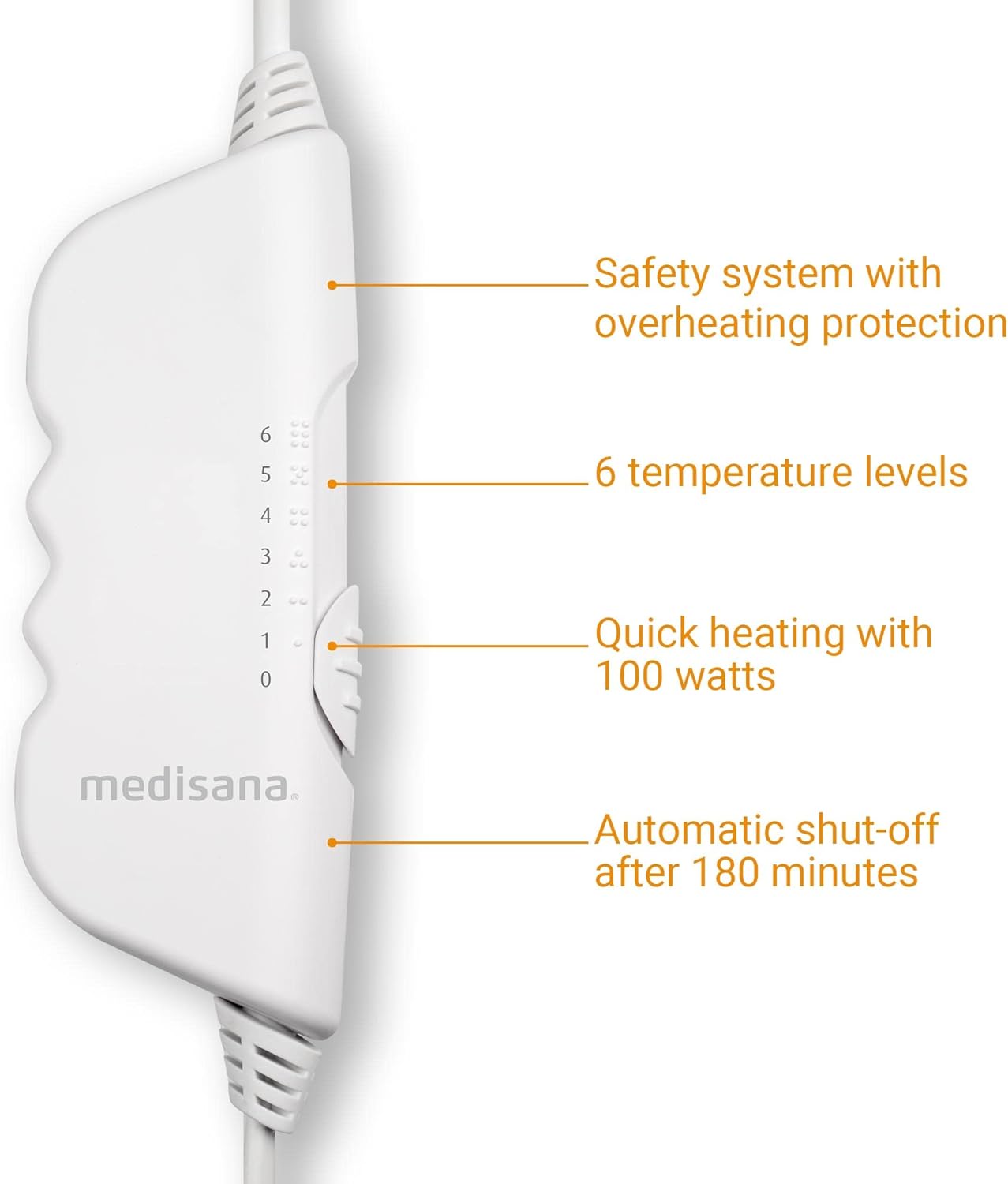 medisana HU 662 Warmeunterbett weiB 100 W
