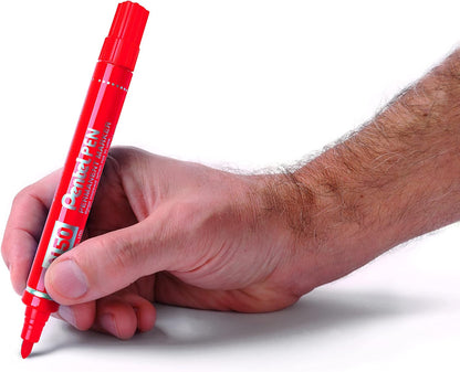 PenTools by Pentel N50 Permanent Marker - Heavy Duty Bullet Tip (3.0mm Line) for Permanent Marking - Pack of 4 - Assorted Colours