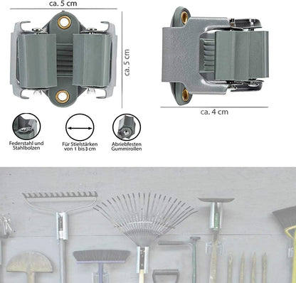 TerCasa Wandhalterung silber 6 St.