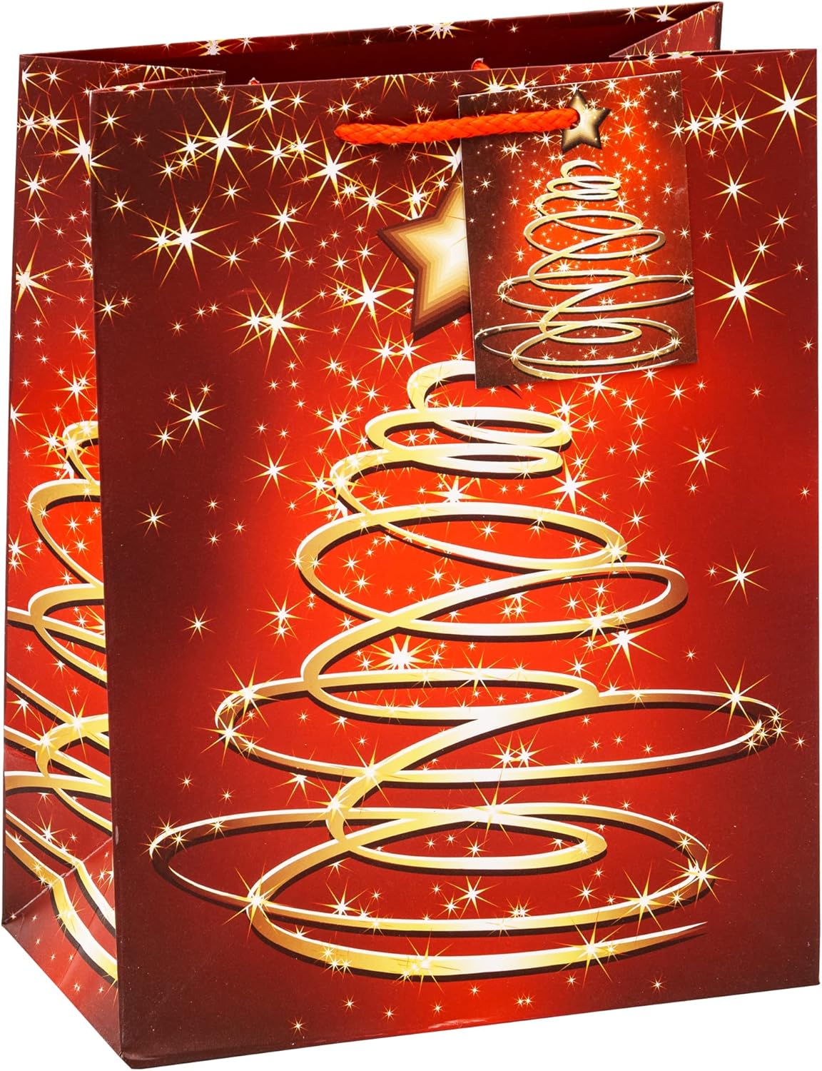 TSI 83018 Gift Bags Christmas No 8, Pack of 12, Size: Medium (7 x 4 x 9 inch), 83018-A (HxBxT) 23 x 18 x 10 cm Medium Single