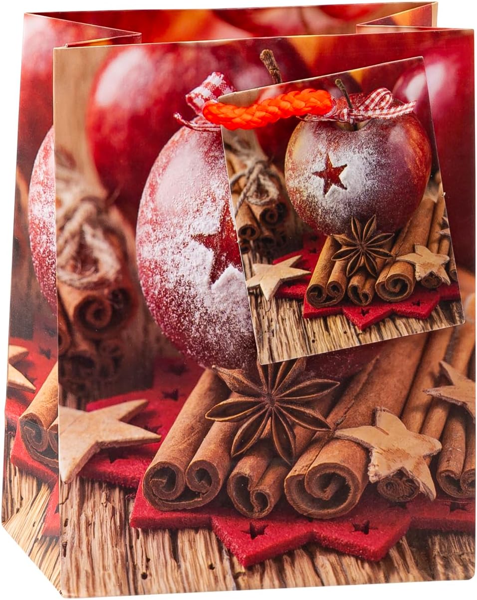 TSI 87026 gift bags Christmas No 6, Pack of 12, size: small (5,5 x 4 x 2,5 inch