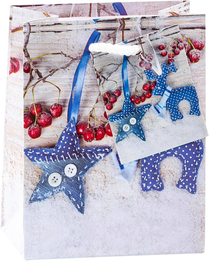TSI 87026 gift bags Christmas No 6, Pack of 12, size: small (5,5 x 4 x 2,5 inch