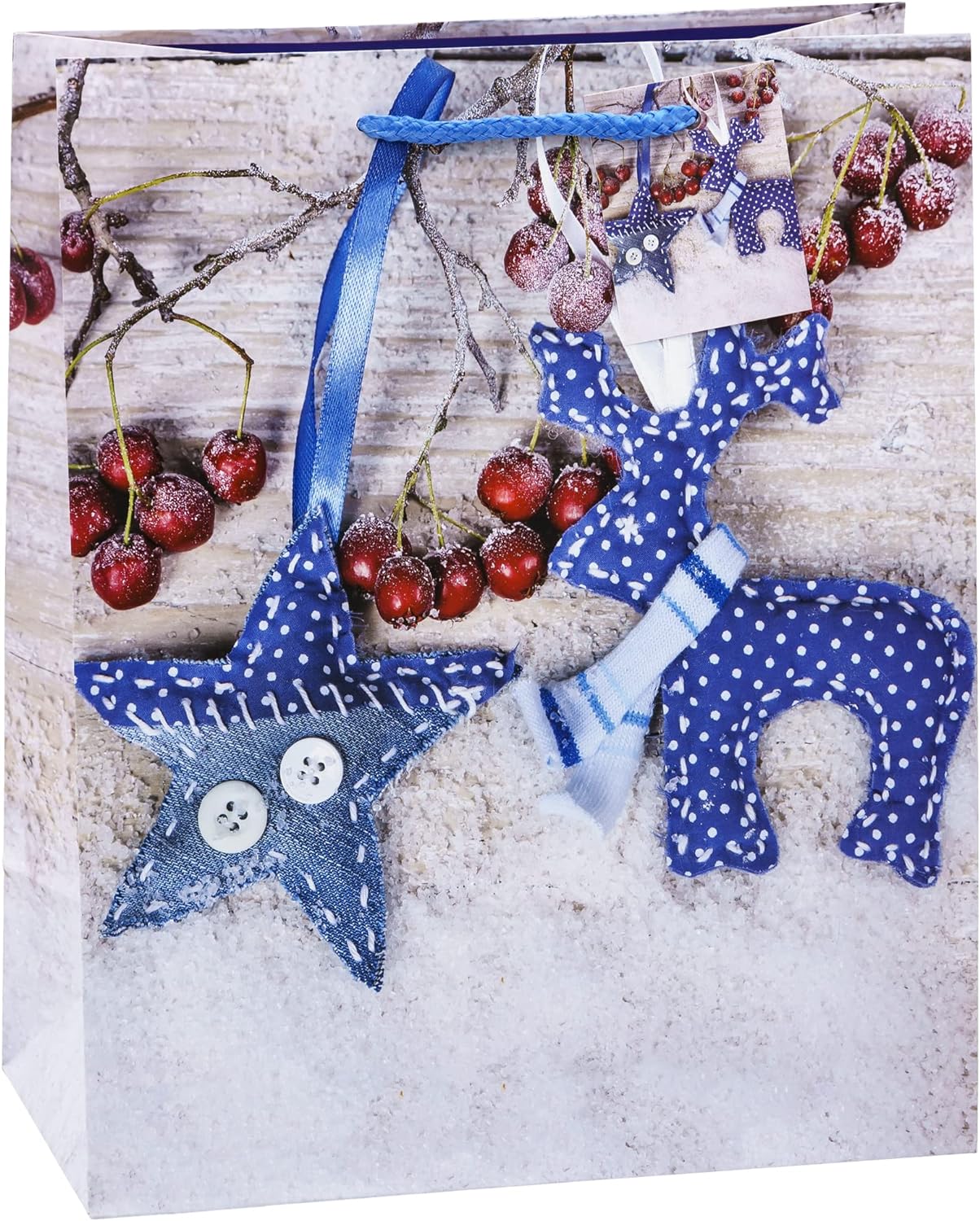 TSI 87316 Gift Bags Christmas No 6, Pack of 12, Size: Large (10 x 5.5 x 12.5 inch) (HxBxT) 32 x 26 x 13,5 cm Large Single