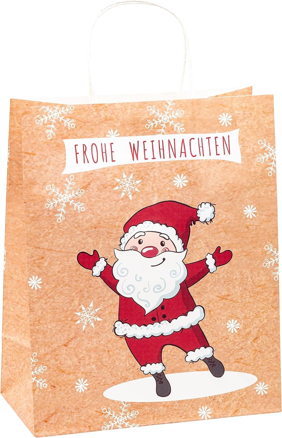 TSI 88318 Christmas Kraft Paper Gift Bags Large 32 x 26 x 12 cm Pack of 6 Large Motif Christmas series 2 1 Set (= 6 Stück)