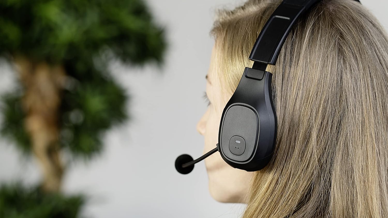 Speedlink Auriculares Bluetooth Sona – Auriculares Mono con micrófono y cancelación de Ruido, conexión inalámbrica por Bluetooth o con Cable USB, Negro