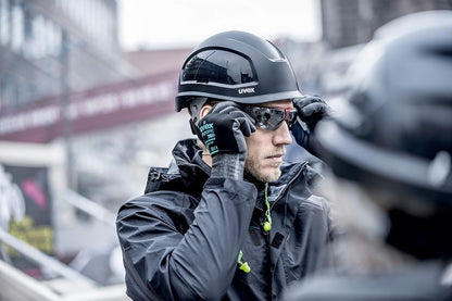 Uvex Pheos S-KR Safety Helmet - Construction Helmet with 4-Point Chin Strap and Ventilation Holes