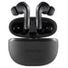Intenso Black Buds - TWS True Wireless Kopfhörer T300A mit Active Noise Cancelling und bis zu 35 Std. Musikwiedergabe, klein