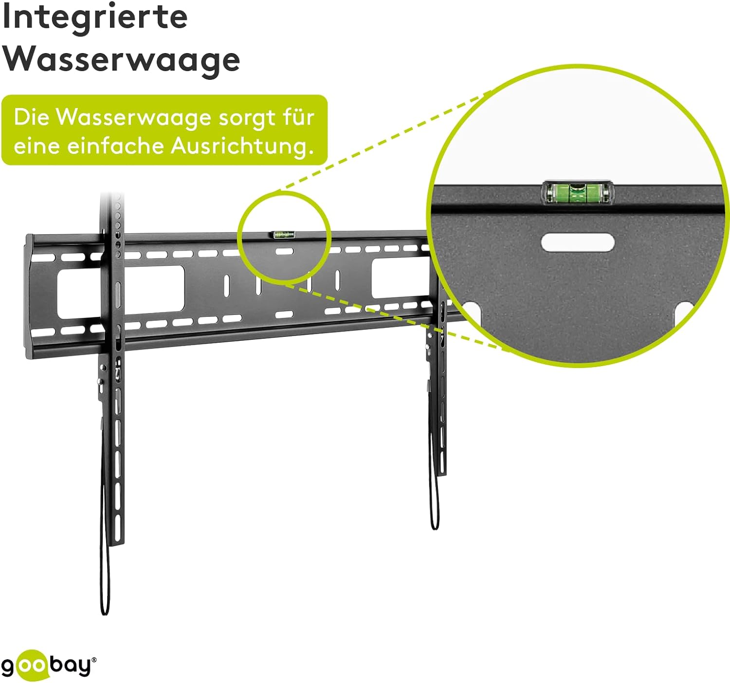 goobay TV-Wandhalterung Pro FIXED (XL) schwarz