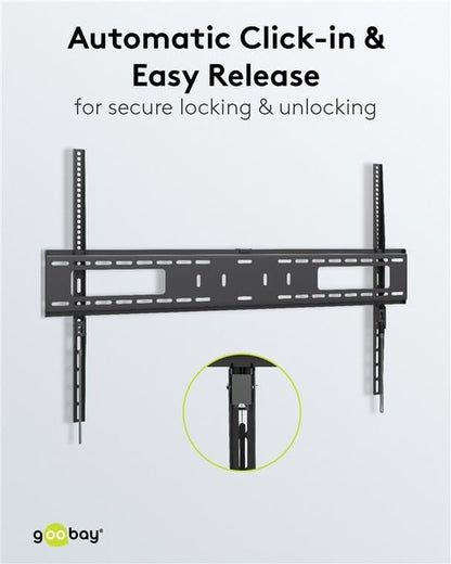 goobay TV-Wandhalterung Pro FIXED (XL) schwarz