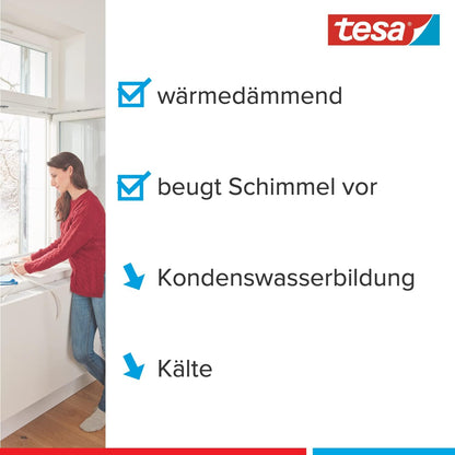 tesa tesamoll Fensterisolierfolie transparent