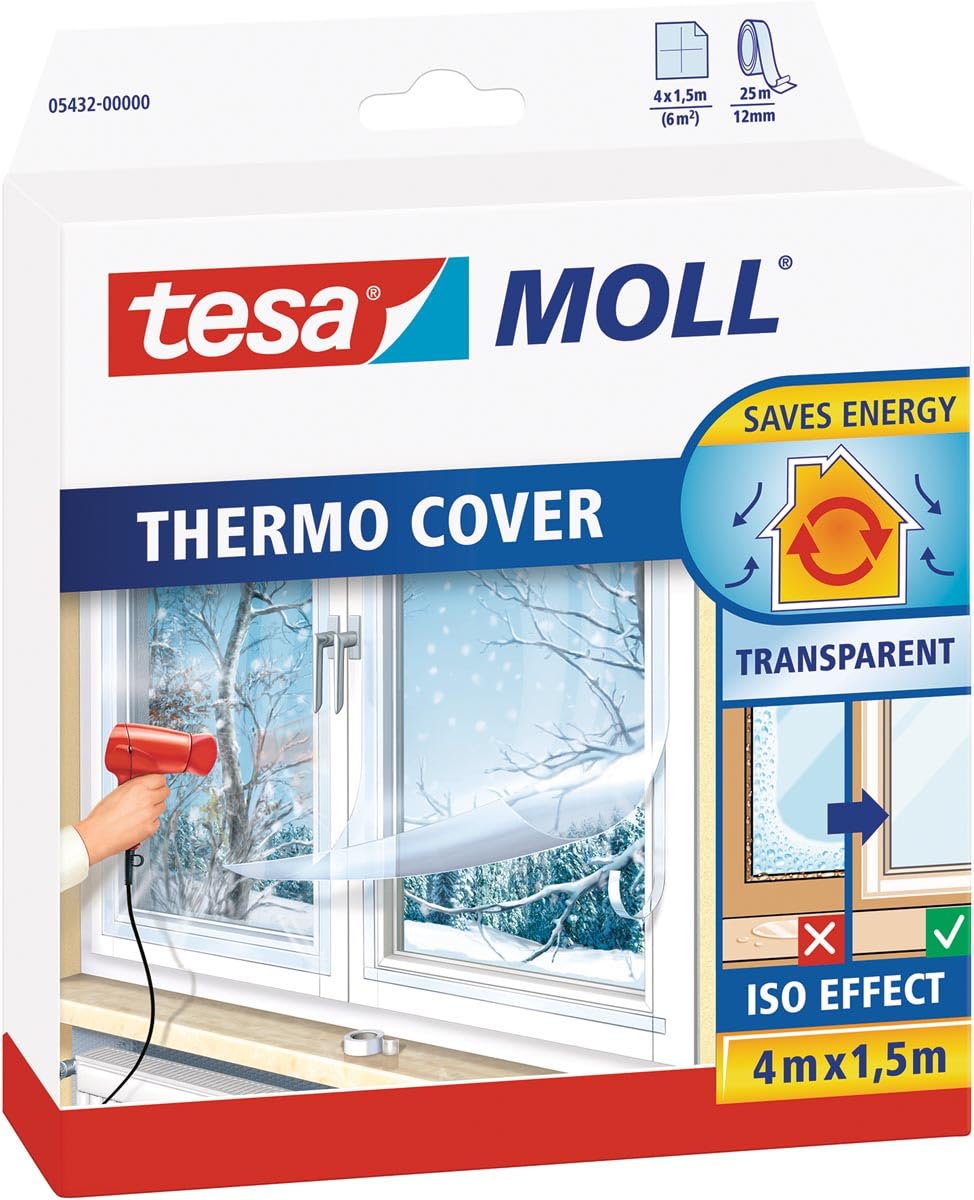 tesa tesamoll Fensterisolierfolie transparent