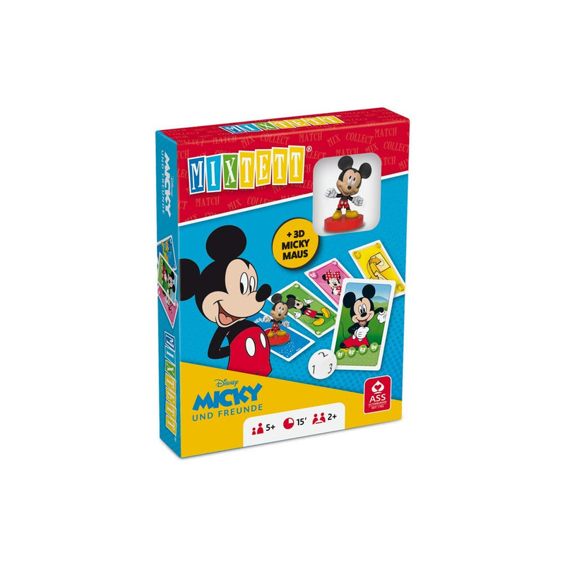 ASS Altenburger 22522241 Mixtett Maus Disney Friends Kartenspiel mit Spielfigur Micky, Mickey Mixtett - Mickey