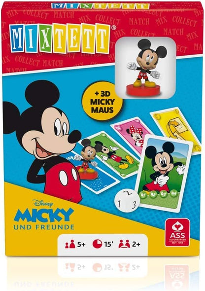 ASS Altenburger 22522241 Mixtett Maus Disney Friends Kartenspiel mit Spielfigur Micky, Mickey Mixtett - Mickey