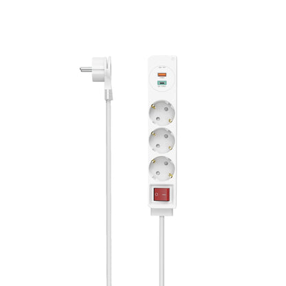 hama 3-fach Steckdosenleiste mit Schalter 1,4 m we