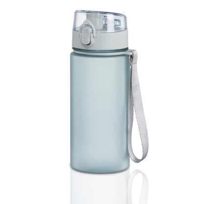 Xavax Sports Water Bottle with Wrist Strap, 500 ml, Transparent Blue