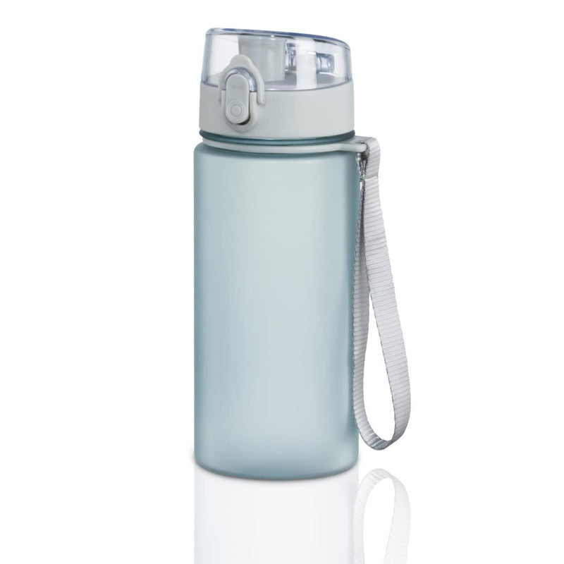 Xavax Sports Water Bottle with Wrist Strap, 500 ml, Transparent Blue