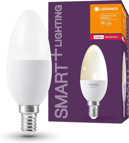LEDVANCE LED-Lampe SMART+ ZB CANDLE 40 E14 5 W mat