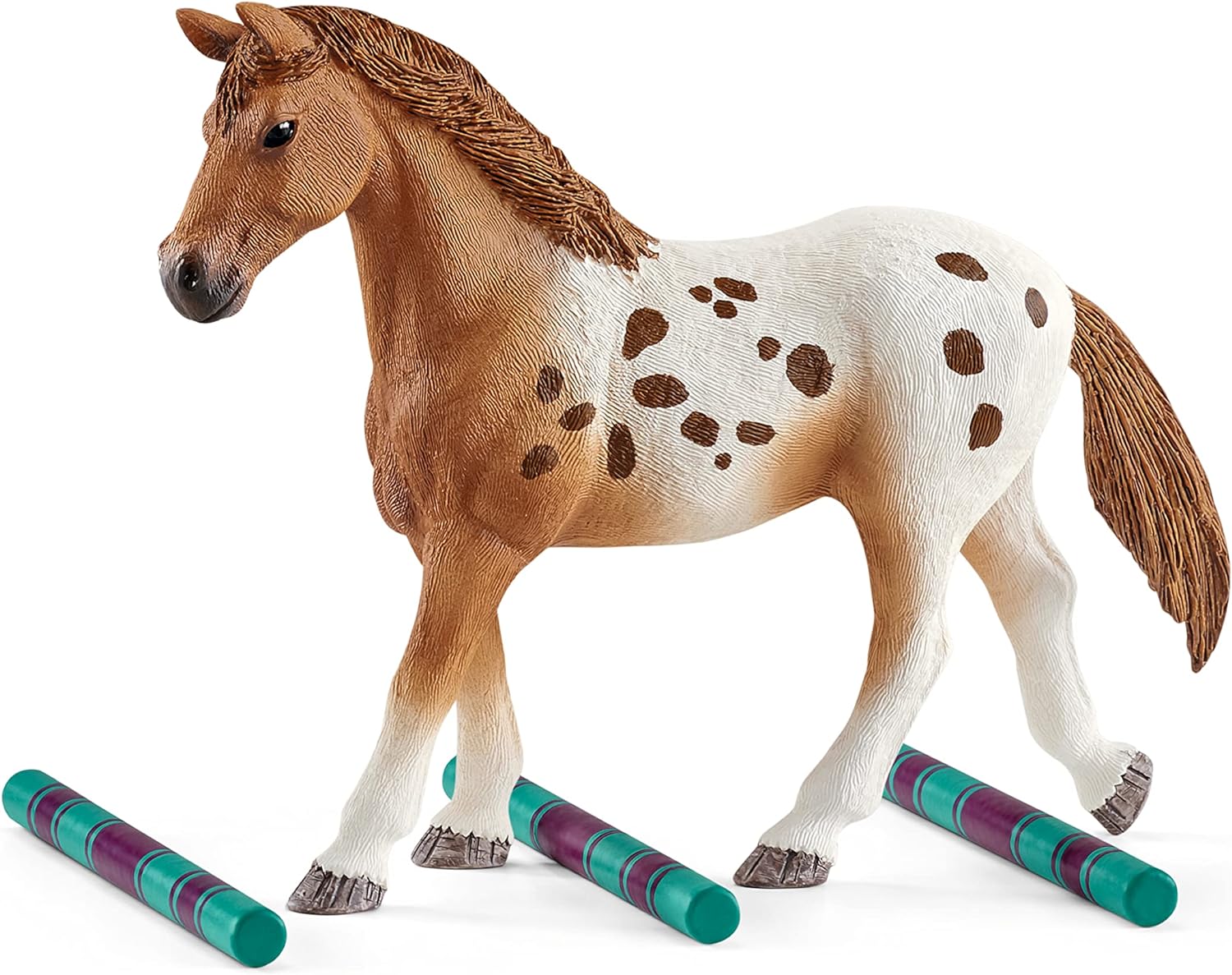 schleich HORSE CLUB — 42433 Lisa's Tournament Training Horse Playset, 17-Piece Equestrian Playset with Lisa Doll, Appaloosa Horse Figures, Horse Toys for Girls and Boys Ages 5+