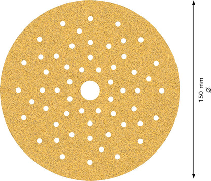 Bosch Accessories Bosch Professional 50x Schleifpapier Expert C470 mit 6 Löchern (für Hartholz, Farbe auf Holz, Ø 150 mm, Körnung 60, Zubehör Exzenterschleifer) Ø 150 mm Körnung 60 50 Stück 6 Löcher