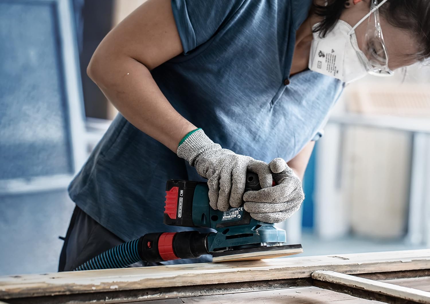 Bosch Professional 10x Expert C470 Sandpaper (for Hardwood, Paint on wood, 100x150 mm, Grit 40, Accessories Multi Sander)