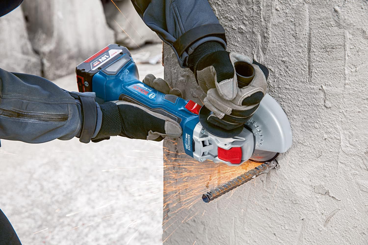 Bosch Professional 18V System Akku Winkelschleifer GWX 18V-7 (mit X-LOCK-Aufnahme, Scheiben- Ø125mm, ohne Akkus und Ladegerät, L-BOXX-Einlage, in L-BOXX 136) 125 mm in L-BOXX