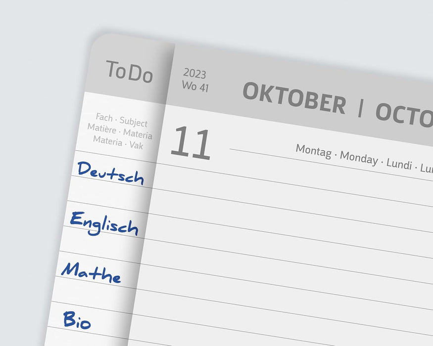 BRUNNEN 1072126014 Wochenkalender Schülerkalender 2023/2024 "Intoxicate" 2 Seiten = 1 Woche Blattgröße gekürzt 12,8 x 21 cm A5 Hardcover-Einband