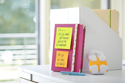 Post-it Super Sticky Notes - 12 Small Pads of 90 Sheets - 47.6 x 47.6mm - Sticky Notes for Desk, Office, School and Memos - Rio de Janeiro Colours