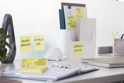Post-it Super Sticky Notes Canary Yellow, Pack of 8 Pads + 4 FREE, 90 Sheets per Pad, 76 mm x 76 mm, Yellow Color - Extra Sticky Notes For Note Taking, To Do Lists & Reminders