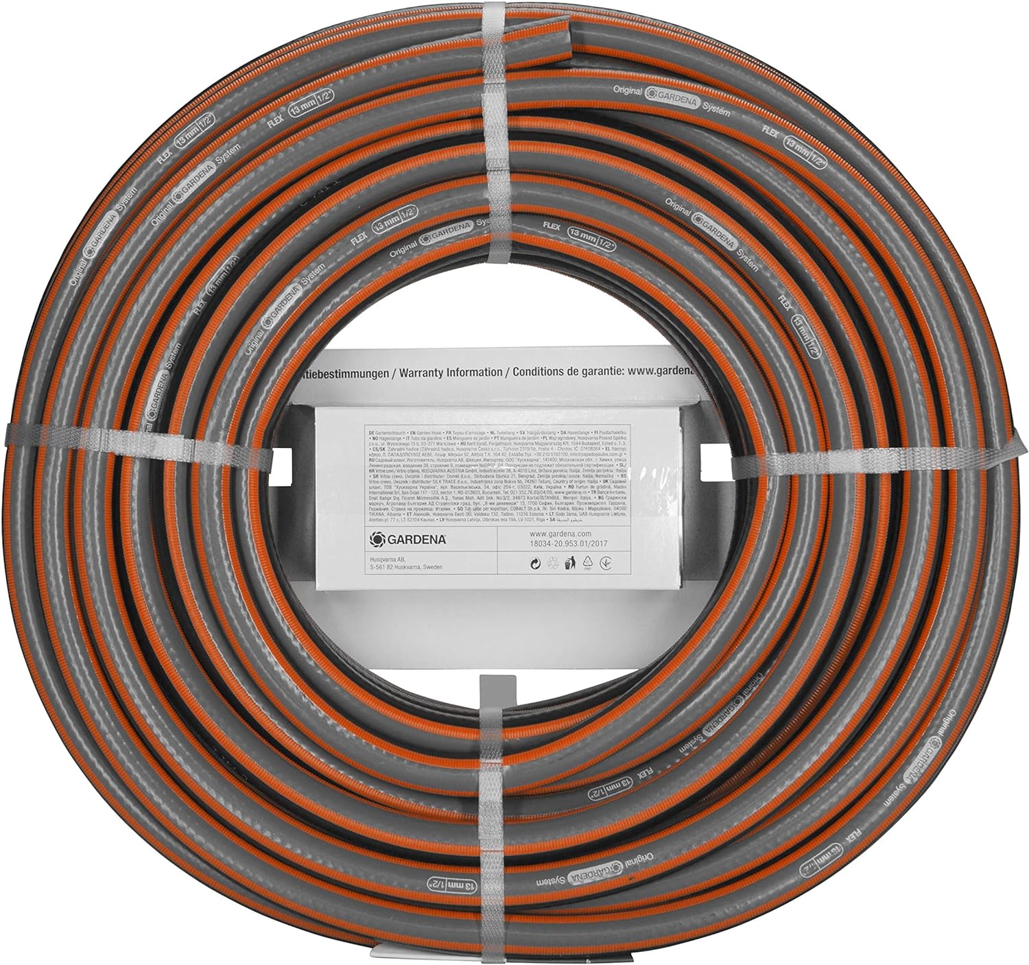 Gardena 18034-20 Schlauch, Schwarz, 20 m mit Systemteile 20m mit Systemteile Single