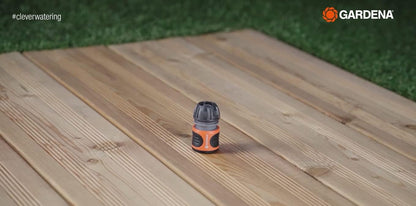 Gardena Water Stop 13 mm (1/2 inch) and 15 mm (5/8 inch): Connector with Water Stop, Power Grip, Great Hose-gripping Power, Simple Replacement (18213-20) (Pack of 2