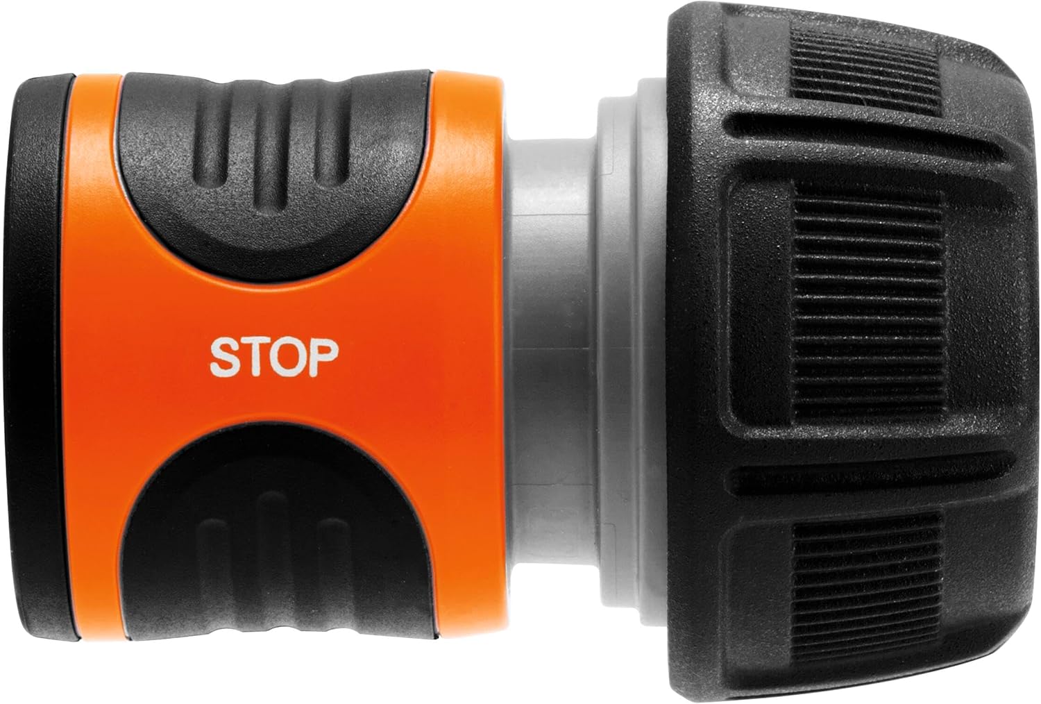 Gardena AquaStop 19 mm (3/4 inch): Connectors with AquaStop, for hose ends, Powergrip, gripped grip, Simpler change, packed (18214-20