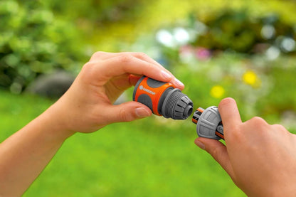 Gardena hose connector 13 mm (1/2 inch) and 15 mm (5/8 inch): Connectors for the hose start, grip wells, easy installation, packed (18215-20