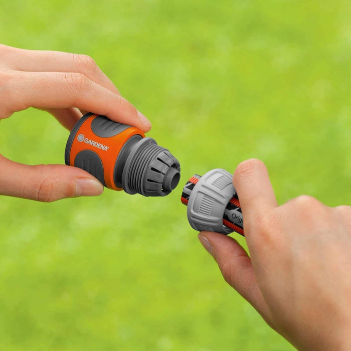 Gardena hose connector 13 mm (1/2 inch) and 15 mm (5/8 inch): Connectors for the hose start, grip wells, easy installation, packed (18215-20