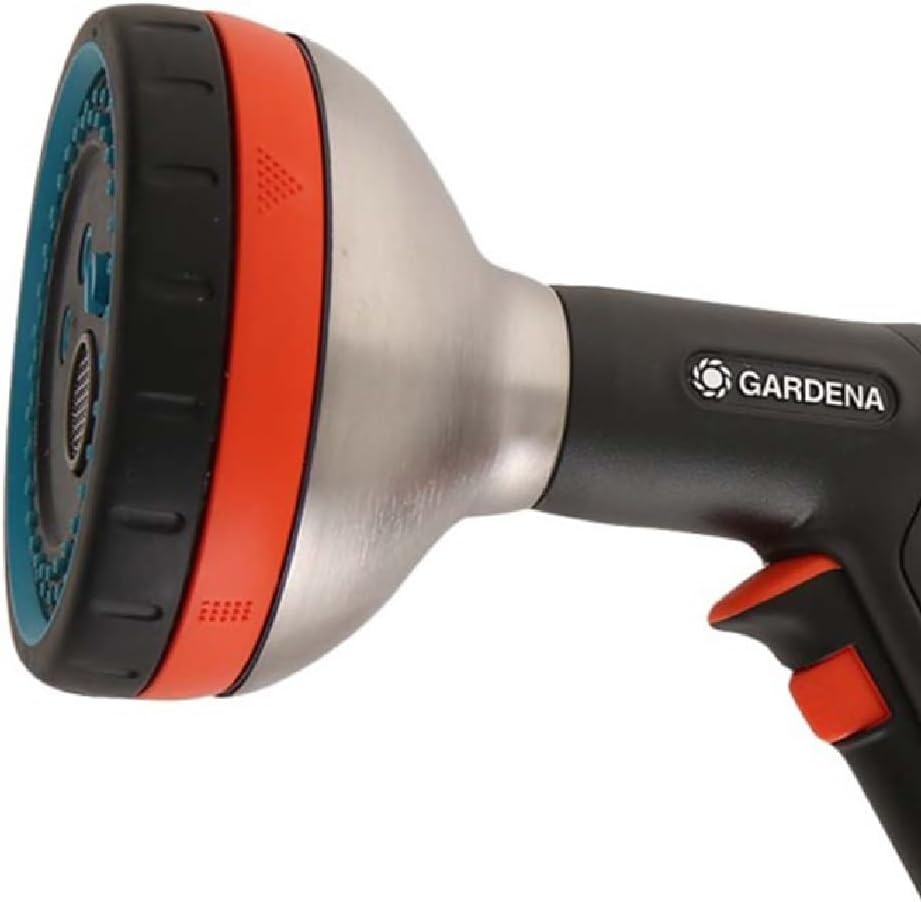Gardena Premium Multi Sprayer: Garden sprayer for watering and cleaning, five spray patterns, filter, lock, robust, frost protection (18317-20