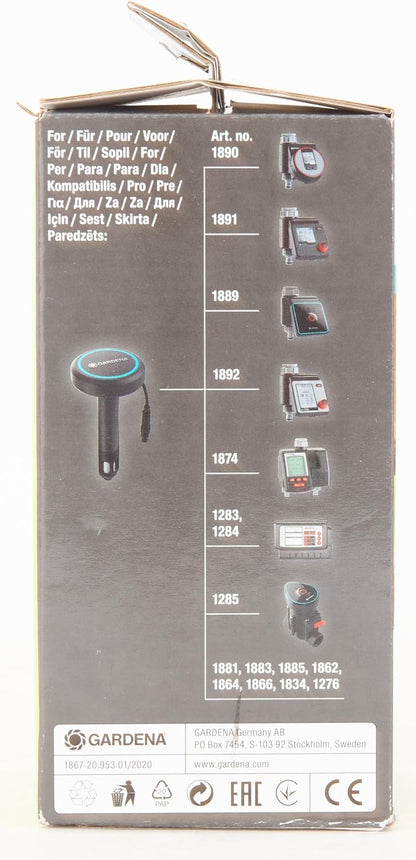 Gardena Soil Moisture Sensor: Automatic irrigation, can be used directly on the lawn, 5 m long connection cable, can be extended with extension cable (01867-20)