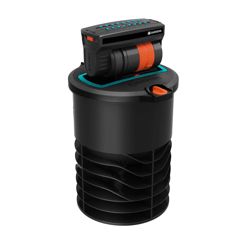 Gardena OS 140 pop-up rectangular sprinkler: sprinkler system for square and rectangular areas up to 140 m² in size, fitted flush to the ground (8223-20) OS 140 - einstellbar von 2 bis 140 m² Oscillating