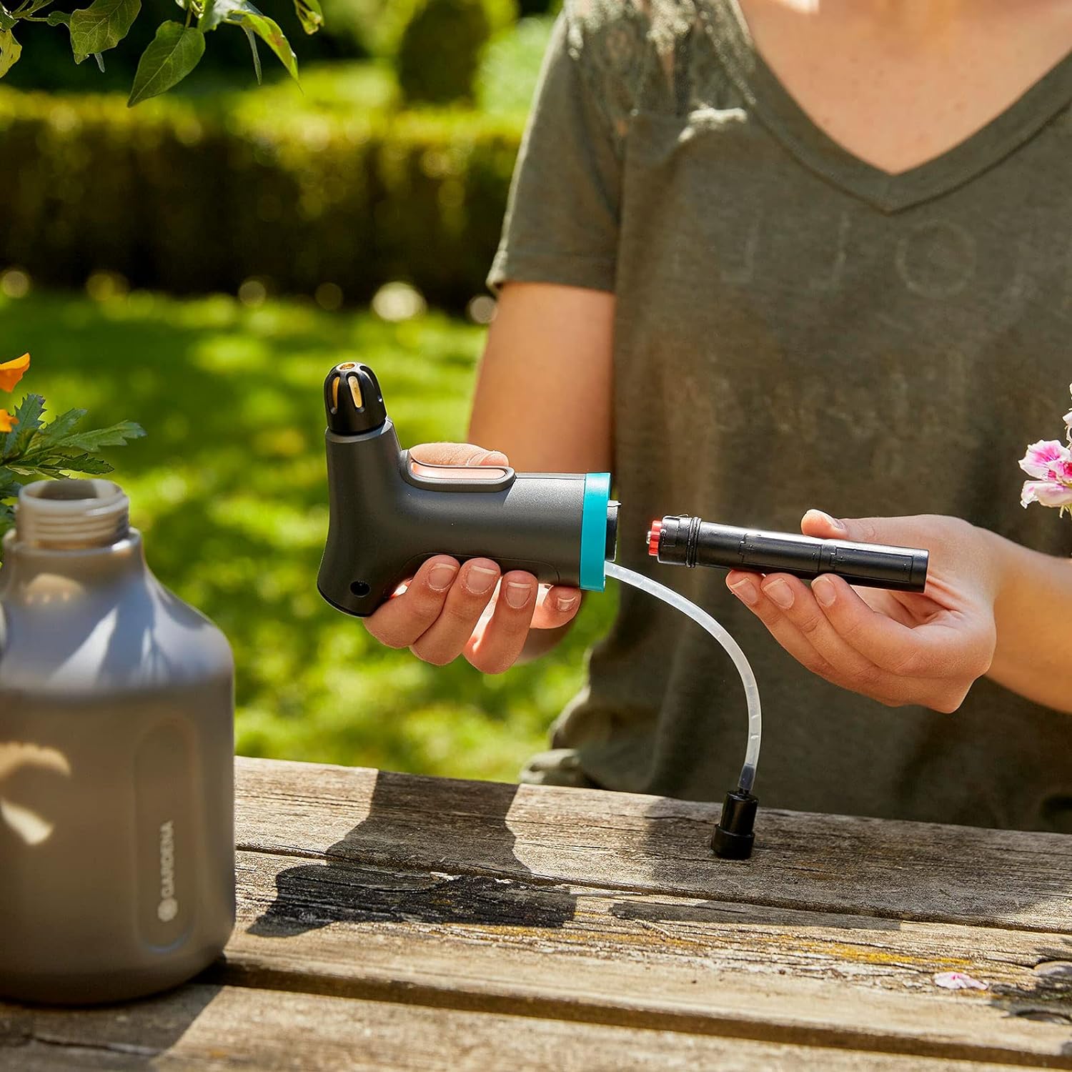 GARDENA Pumpspruhflasche Spruhen ohne Pumpen schwa
