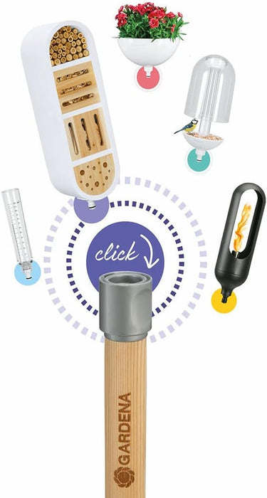 GARDENA Holz Besenstiel Click-Up System