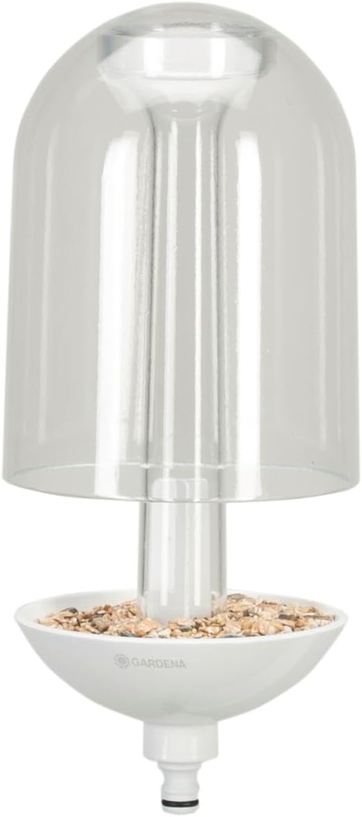 Gardena ClickUp! Bird Feeder: Feeder for birds, highly transparent acrylic glass, frost-resistant and UV-proof, dishwasher safe (11380-20