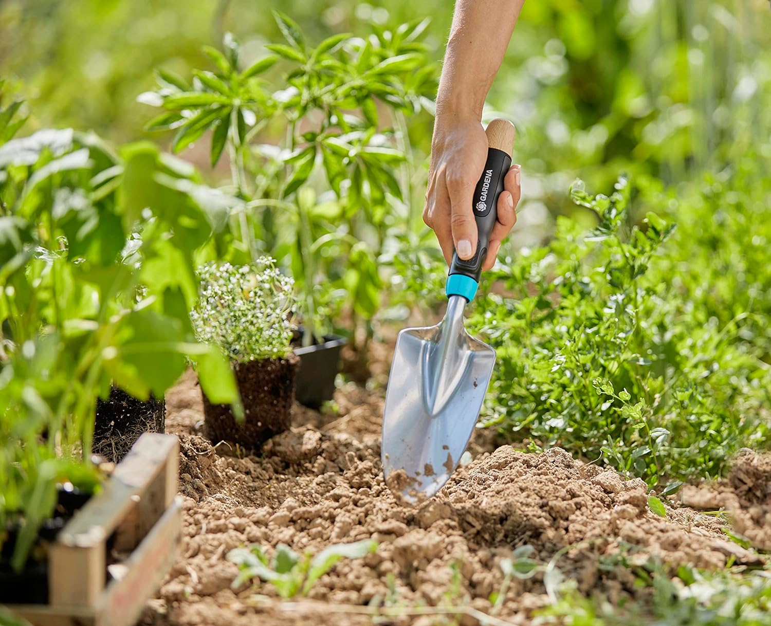 GARDENA EcoLine Blumenkelle Qualitatsstahl aus 25%