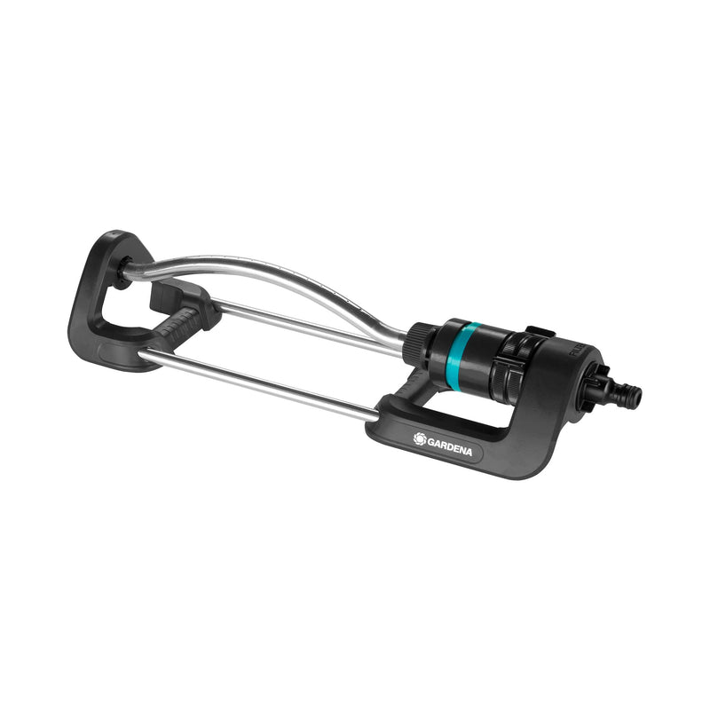 GARDENA EcoLine rectangular sprinkler: Lawn sprinkler for watering areas from 90 to 220 m², reach of 7 to 17 m, spray spread of up to 13 m, made from recycled material (18920-20) 90 m² - max. 220 m² - EcoLine