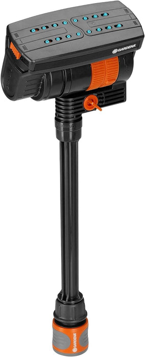 GARDENA Pipeline sprinkler system rectangular sprinkler: For watering areas of up to 216 m², reach of up to 18 m, spray spread of up to 12 m, Original System fitting (08251-20) Pipeline Oscillating Sprinkler