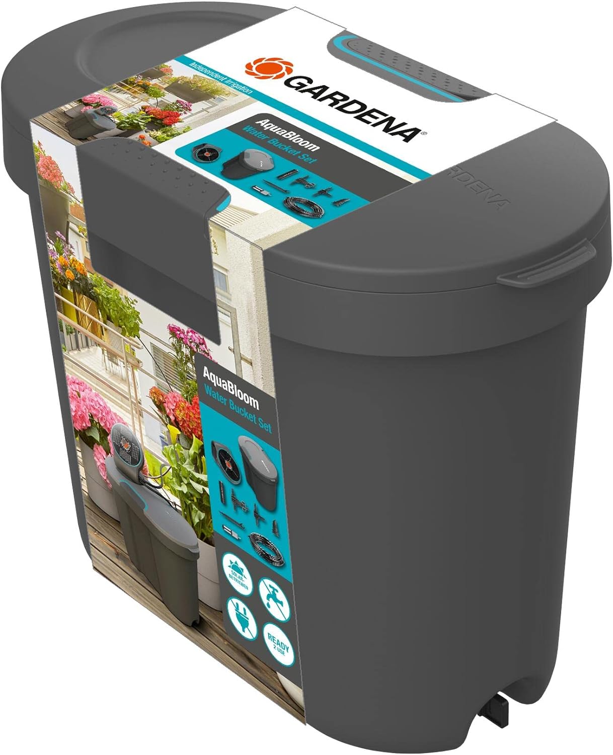 GARDENA Water Tank: Water storage for indoor and outdoor, can be extended with distributor pipe and connector, 10.5 l (13367-20