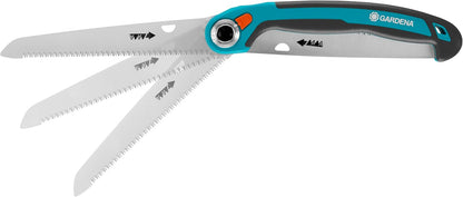 GARDENA folding saw 200 P: Handy Train Saw From Highquality spring Steel, Grandiose Sawing, Precise Cut, Angled Handle Form (8743-20