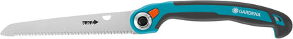 GARDENA folding saw 200 P: Handy Train Saw From Highquality spring Steel, Grandiose Sawing, Precise Cut, Angled Handle Form (8743-20