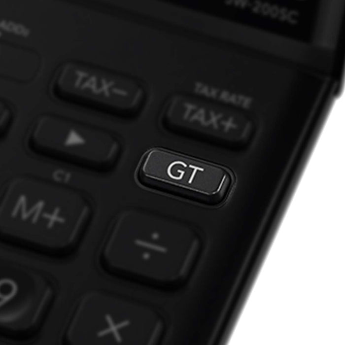 Casio CALCULATRICE DE BUREAU JW-200SC-GY, SOLAIRE/PILE gray